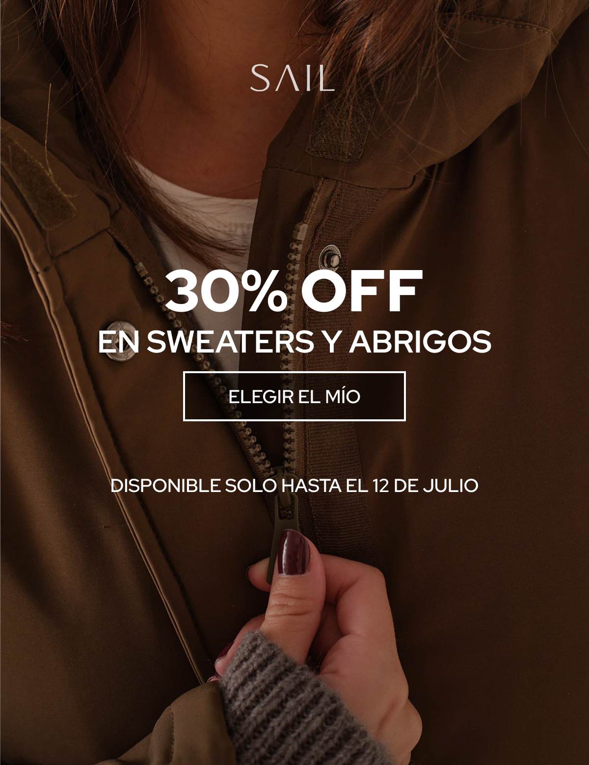 30% Off - Abrigos y sweaters